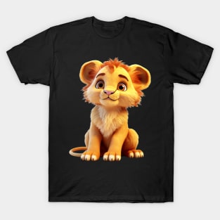 Cute Animal Characters Art 3 -tiny lion- T-Shirt